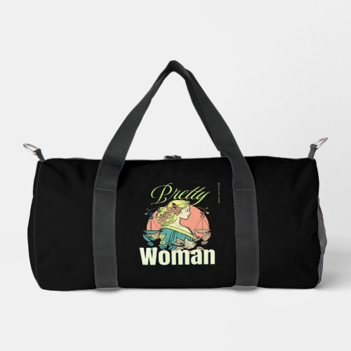 Pretty Woman – Captivating Beauty Illustration Duffle Bag