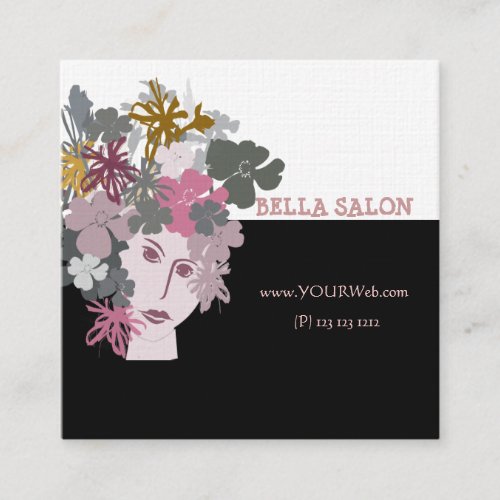 Garden Flower Female Business Card Template