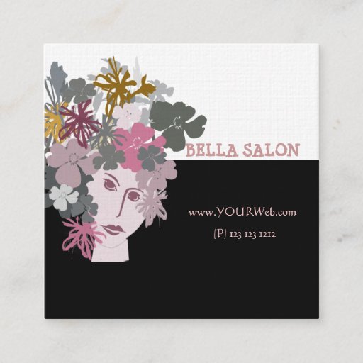 Customizable Garden Flower Female Business Card Template