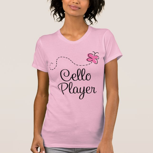 Pretty Womens Cello T-shirt (Front)