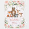 Pretty Woodland Animals Girly Pink Floral Nursery
