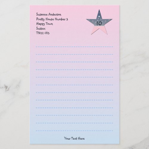 Pretty Writing Paper for Children