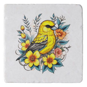 Pretty Yellow Bird Trivet
