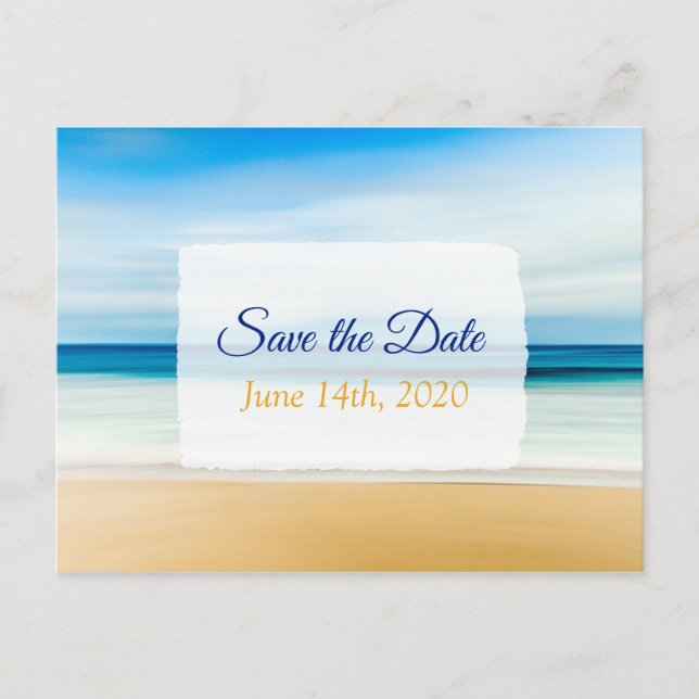 Pretty Yellow Daffodil Flowers Save the Date Postcard (Front)
