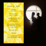 Pretty Yellow Orchid Wedding Ceremony Card<br><div class="desc">Elegantly floral wedding ceremony cards with a gorgeous orchid motif in warm yellow hues.

This vintage inspired yellow orchid wedding ceremony card is perfect for couples who want to add some charm and flair to their special day.</div>