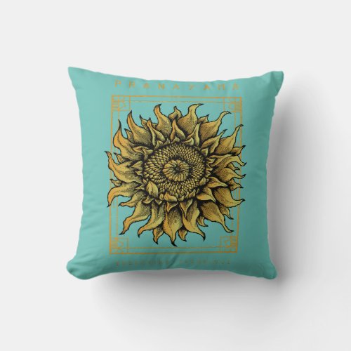 Pretty Yoga Pranayama Flower Pillow