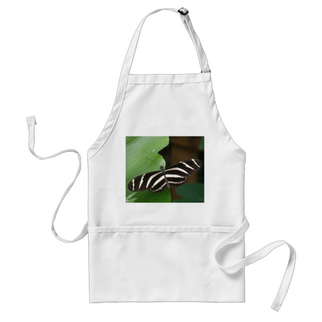 Pretty Zebra Longwing Butterfly Apron (Front)