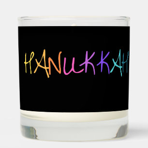 PrettyColorful Hanukkah JewishFestival Scented Candle