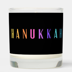 PrettyColorful Hanukkah JewishFestival Scented Candle