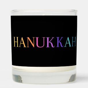 PrettyColorful Hanukkah JewishFestival Scented Candle
