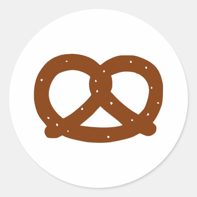 Pretzel Classic Round Sticker (Front)