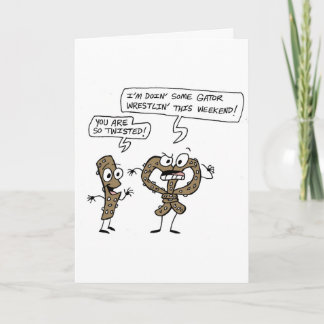Pretzel Greeting Card