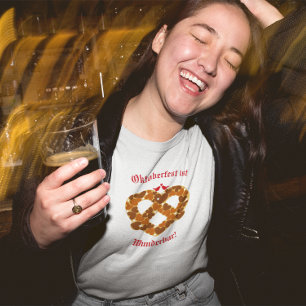 Pretzel Heart Oktoberfest Customizable T-Shirt