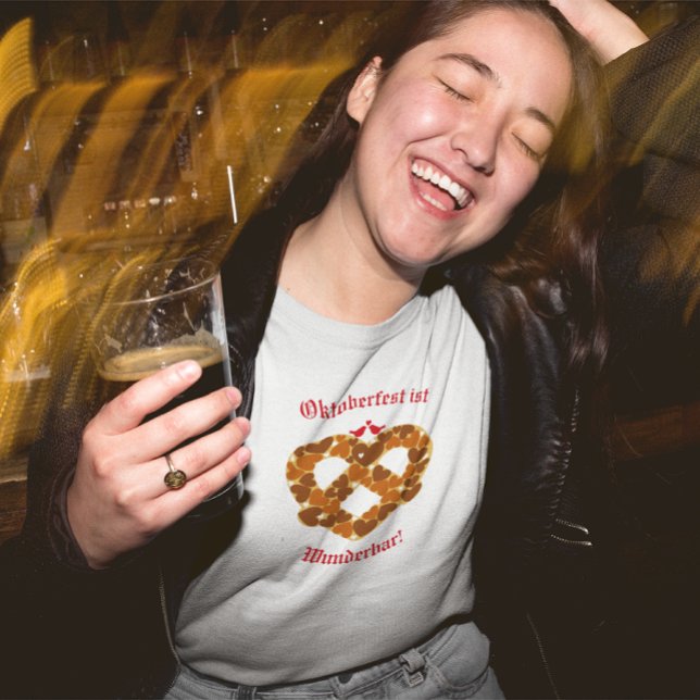 Pretzel Heart Oktoberfest Customizable T-Shirt (Creator Uploaded)