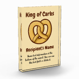 Pretzel Icon Acrylic Award