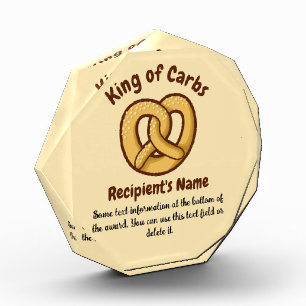 Pretzel Icon Acrylic Award