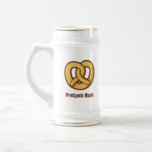 Pretzel Icon Beer Stein