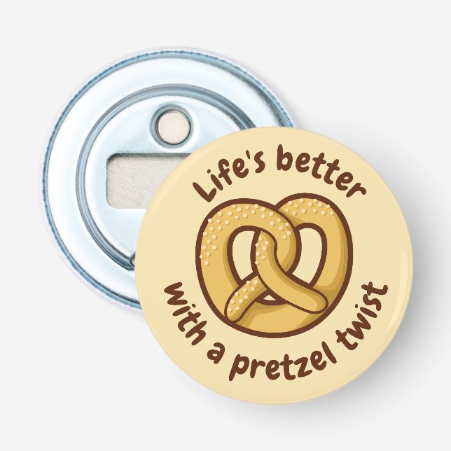 Pretzel Icon Bottle Opener (Front)
