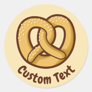 Pretzel Icon Classic Round Sticker