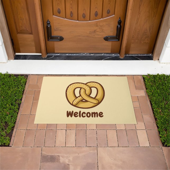 Pretzel Icon Doormat (Outdoor)