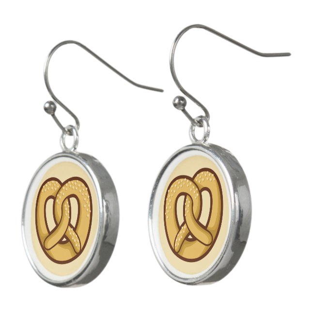 Pretzel Icon Earrings (Angled)