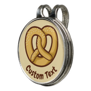 Pretzel Icon Golf Hat Clip