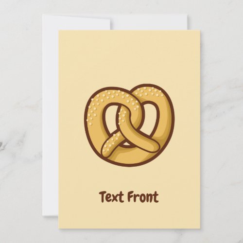 Pretzel Icon Invitation