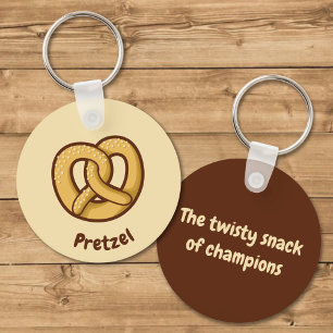 Pretzel Icon Keychain