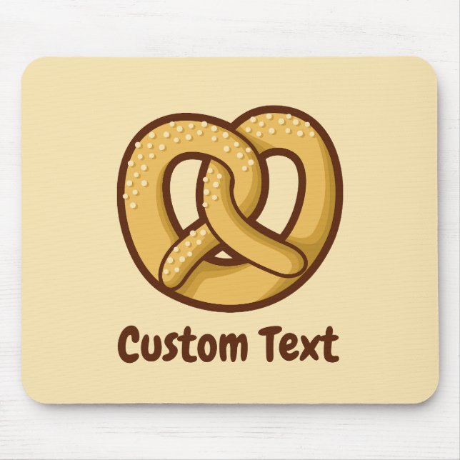 Pretzel Icon Mouse Pad (Front)