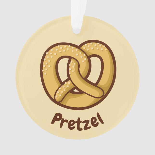 Pretzel Icon Ornament (Front)