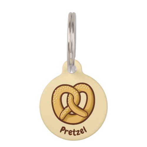 Pretzel Icon Pet ID Tag