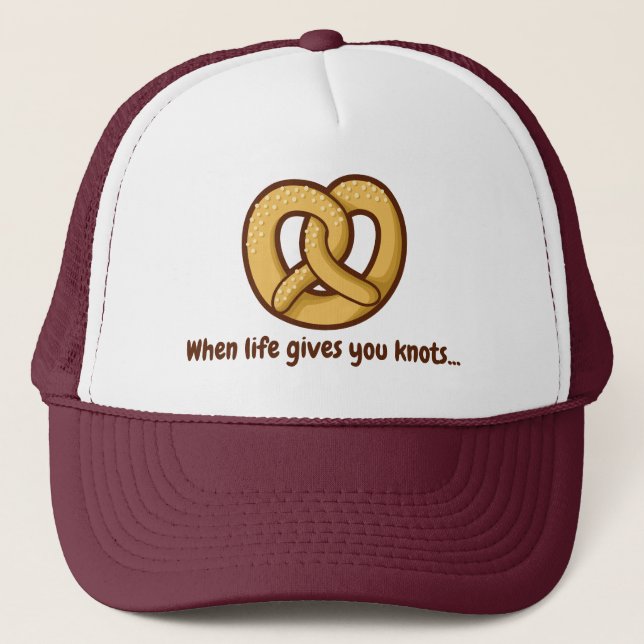 Pretzel Icon Trucker Hat (Front)