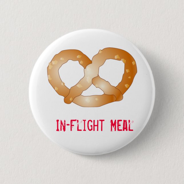 pretzel, In-Flight Meal Button (Front)