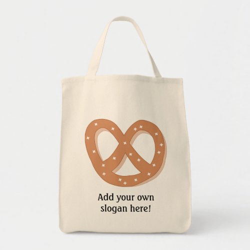 Pretzel Knot graphic with your own text Tote Bag