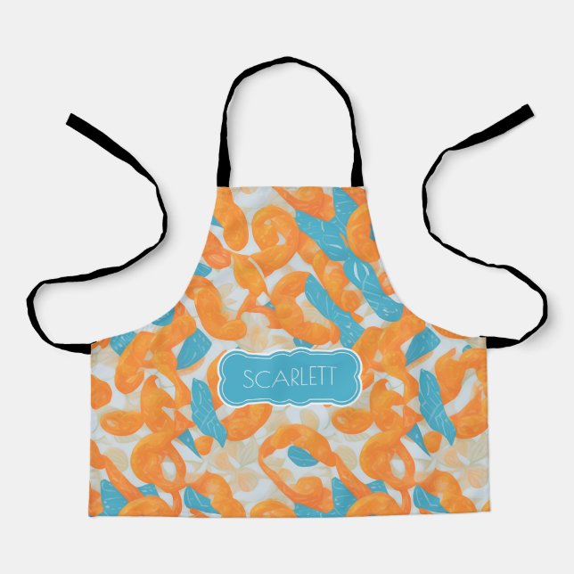 Pretzel Mosaic Colorful Personalized Pattern Apron (Front)