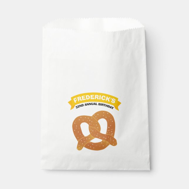 Pretzel Party Favor Bag (Front)