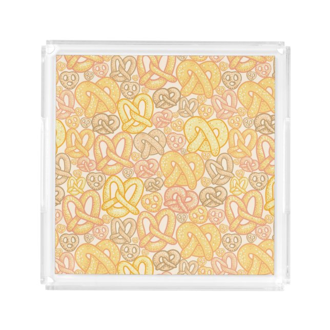 Pretzel Pattern Acrylic Tray (Front)