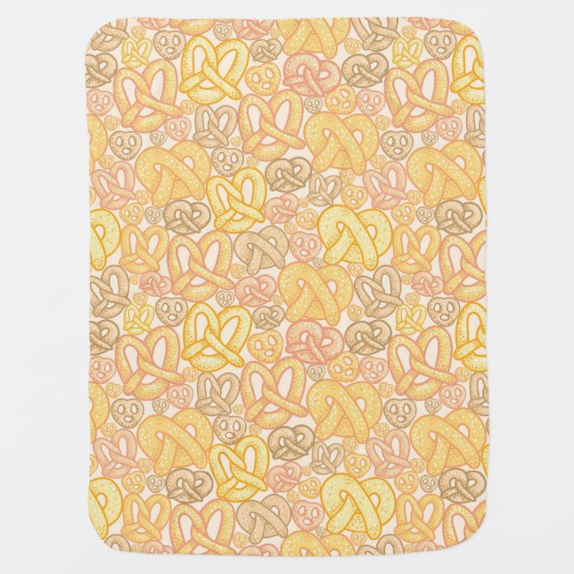 Pretzel Pattern Baby Blanket (Front)