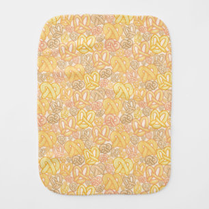 Pretzel Pattern Baby Burp Cloth