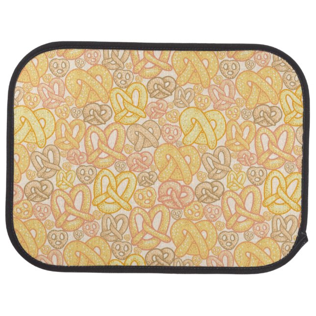 Pretzel Pattern Car Floor Mat (Rear)