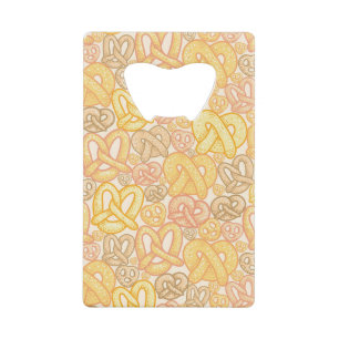 Pretzel Pattern Credit Card Bottle Opener