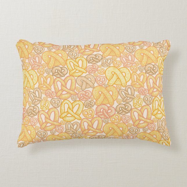 Pretzel Pattern Decorative Pillow (Front)
