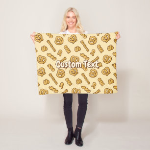 Pretzel Pattern Fleece Blanket