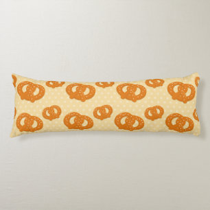 Pretzel Pattern Fun & Tasty Snack Design Body Pillow