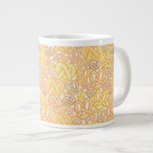 Pretzel Pattern Giant Coffee Mug