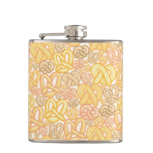 Pretzel Pattern Hip Flask