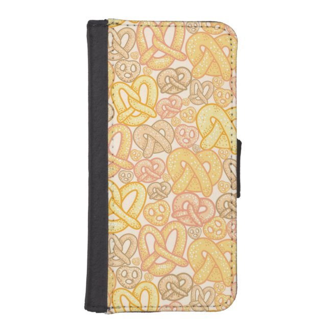 Pretzel Pattern iPhone Wallet Case (Front)