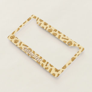 Pretzel Pattern License Plate Frame