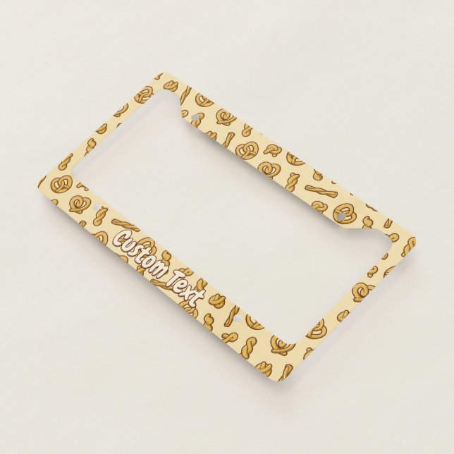 Pretzel Pattern License Plate Frame (3/4)