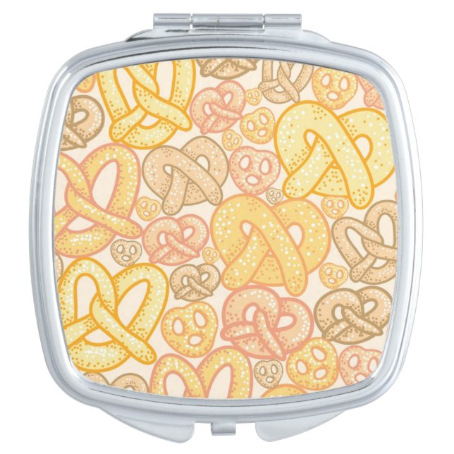 Pretzel Pattern Mirror For Makeup (Front)